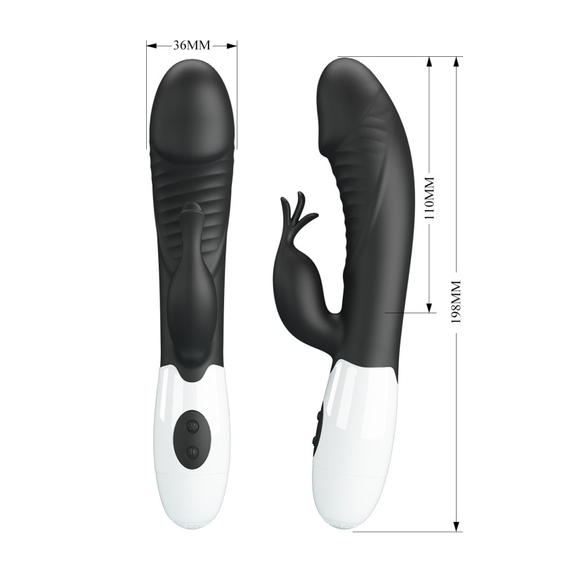 Вібратор Pretty Love Rasmussen Dual Vibrator Black