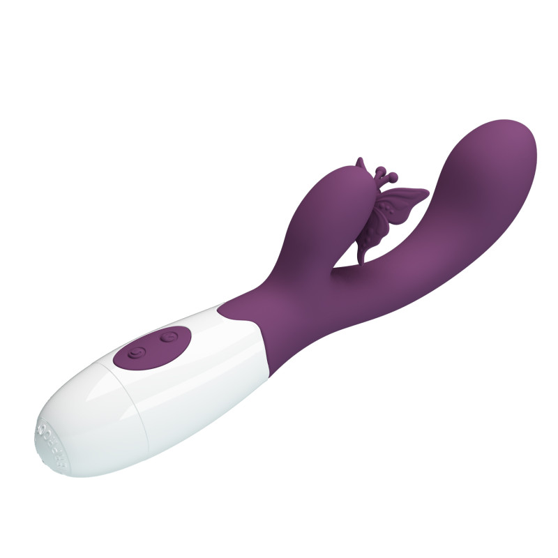 Вібратор Pretty Love Butterfly Kiss Vibrator Plum