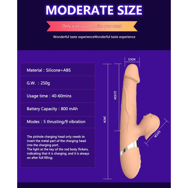 Вибратор B - Series Lyla Basia Thtusting Vibrator 2in1