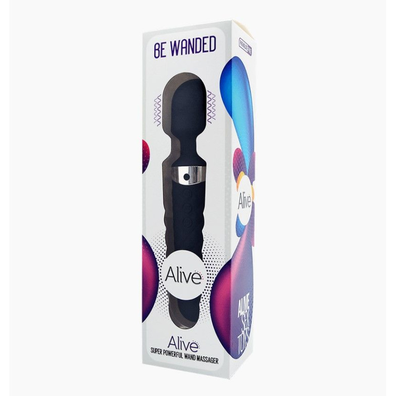 Мини-вибромассажер Alive Be Wanded Черный