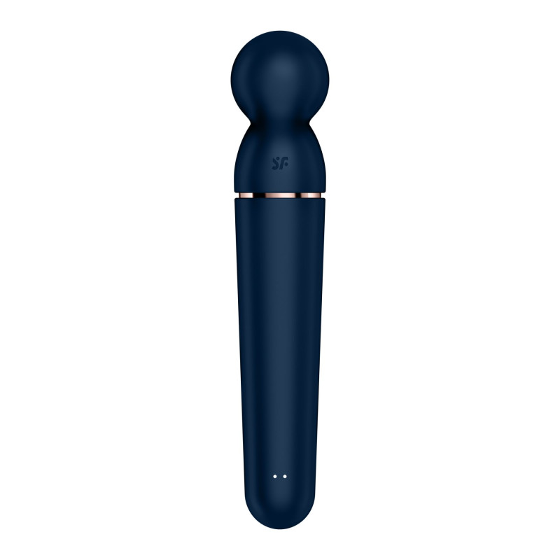 Вібромасажер Satisfyer Planet Wand-er Blue/Rosegold, дуже потужний, бездротовий
