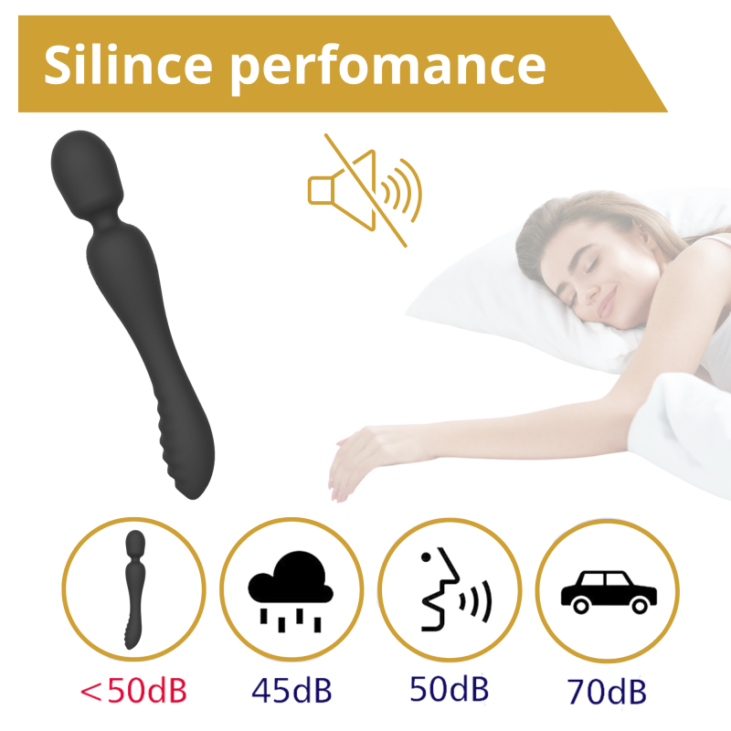 Вібратор Erospace Sweet Play Wand & Vibrator 2in1 A8