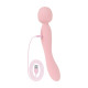Вибромассажер Good Vibes Only - SIMI Double-Sided Wand Vibrator Soft Silicone - Pink