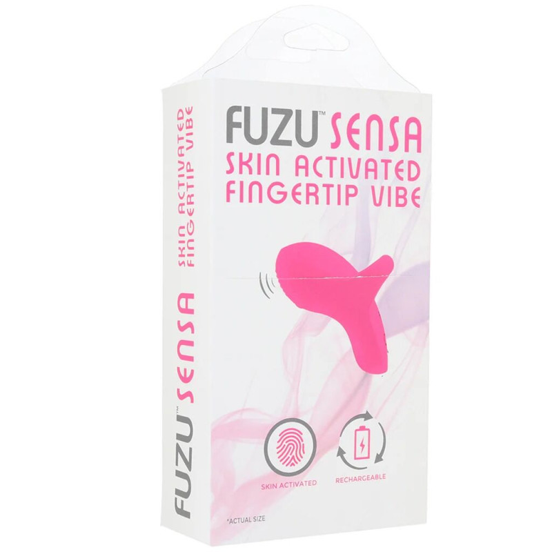 Вібратор на палець FUZU Sensa Skin Activated Fingertip Vibe – Pink, сенсорне керування, 8 режимів