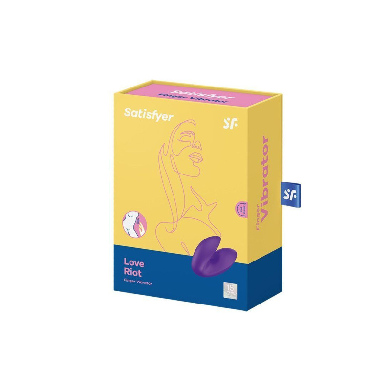 Вибратор на палец Satisfyer Love Riot Purple, 12 вариантов использования