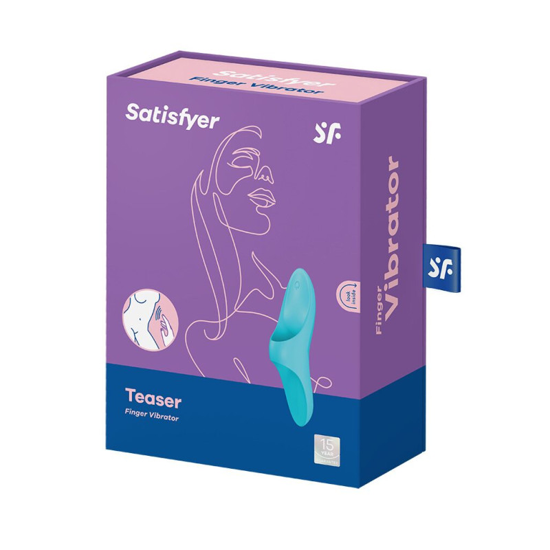 Вибратор на палец Satisfyer Teaser Голубой
