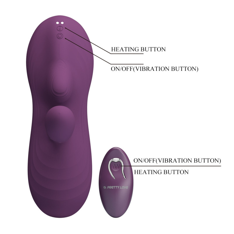 Вибромассажер Pretty Love Luka Heating Sit-Down Pad Vibrator