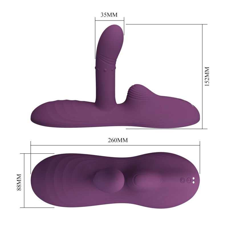 Вибромассажер Pretty Love Luka Heating Sit-Down Pad Vibrator