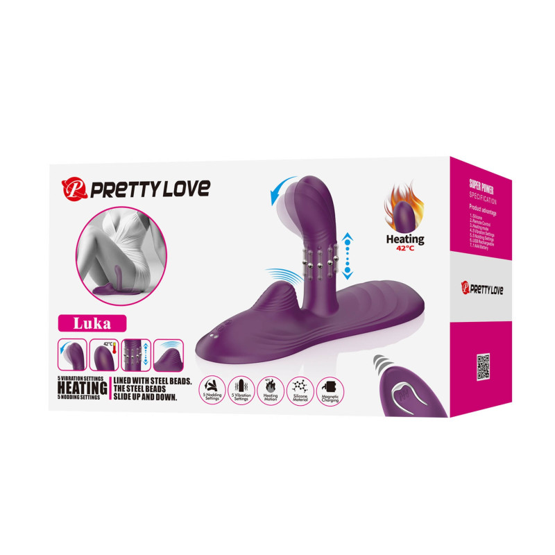 Вибромассажер Pretty Love Luka Heating Sit-Down Pad Vibrator