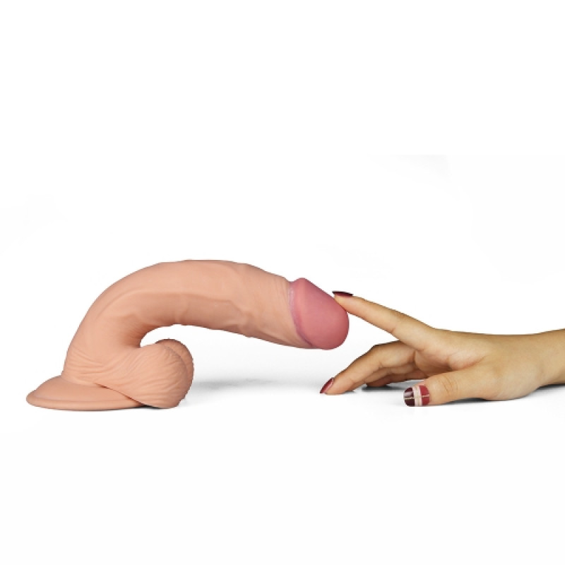 Вібратор LoveToy The Ultra Soft Dude Vibrating 9 Тілесний