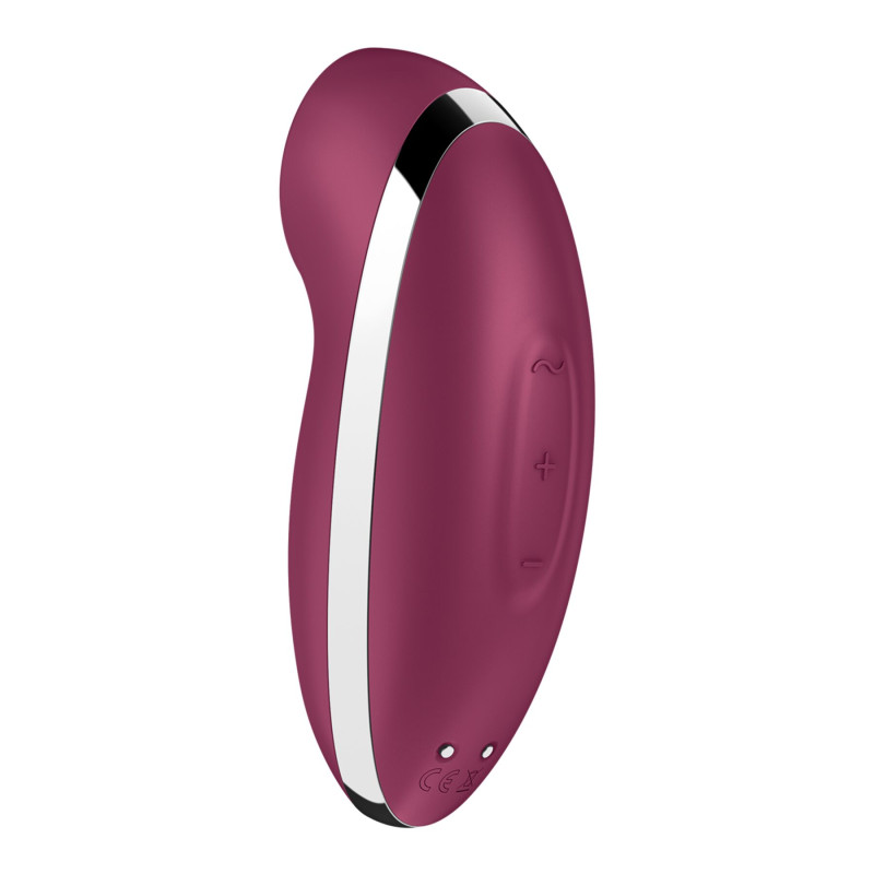 Вібростимулятор-пульсатор Satisfyer Tap & Climax 2 Red, ефект постукування пальцем