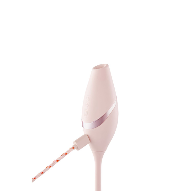 Пульсатор з вакуумним стимулятором KISSTOY Cathy III Pink