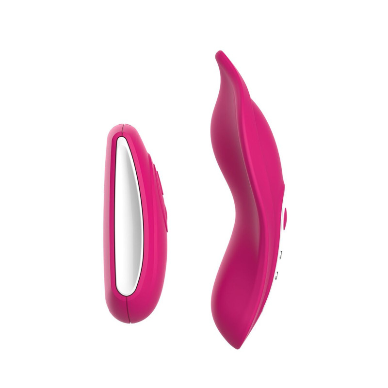 Вібратор у трусики Liebe Panty Vibe Recargable Cerise, нагрів до 39 °C, пульт, трусики в комплекті