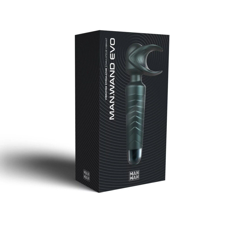 Мастурбатор-вибромассажер Manwan MAN.WAND EVO Pine Grey, отлично для пар, виброминет