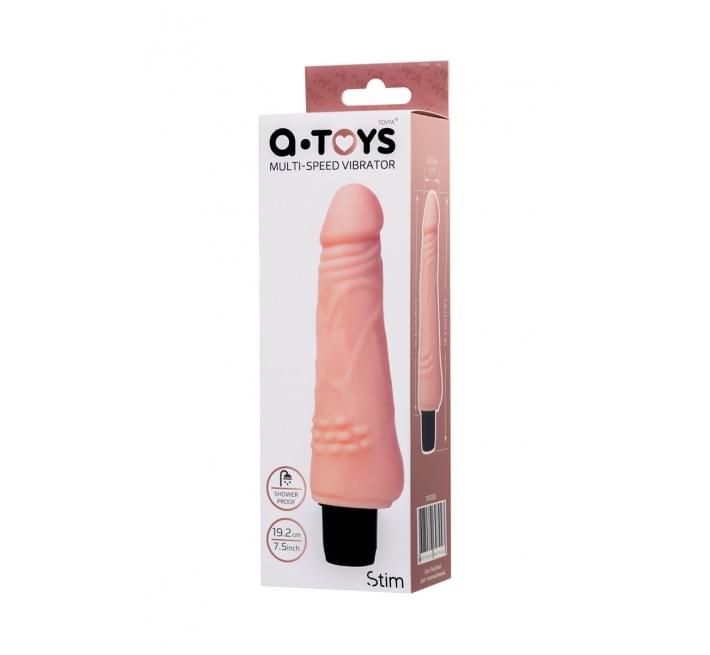 Реалистичный вибратор Toyfa A-Toys Realistic Vibrator Телесный 761003