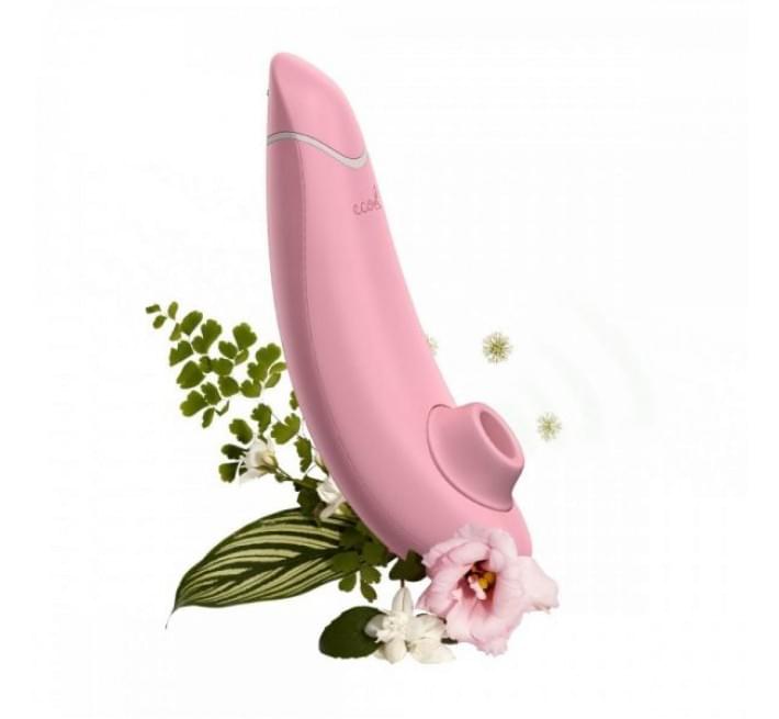 Вакуумний стимулятор клітора з біоматеріалів Womanizer Premium Eco Pink