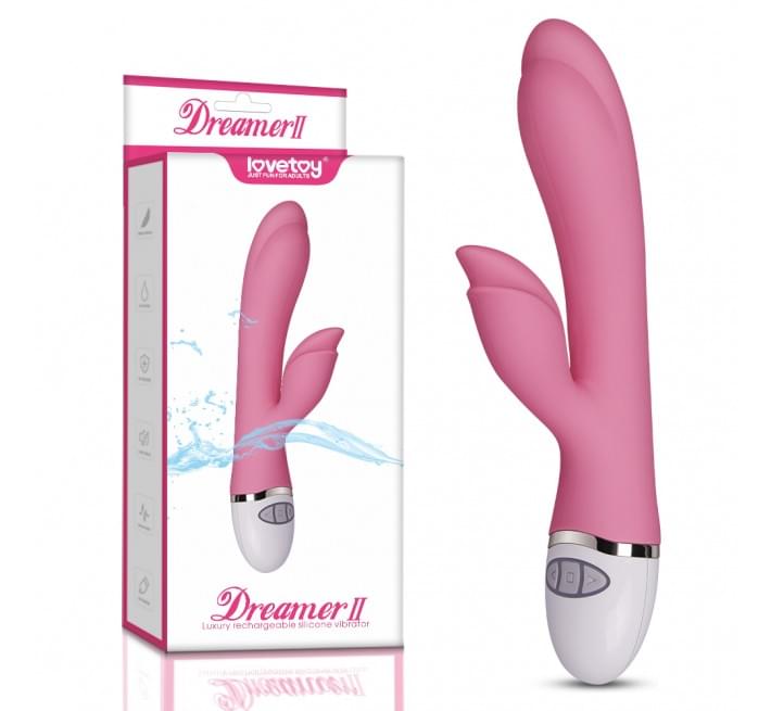 Hi-tech вибратор LoveToy Dreamer II Rechargeable Vibrator Розовый