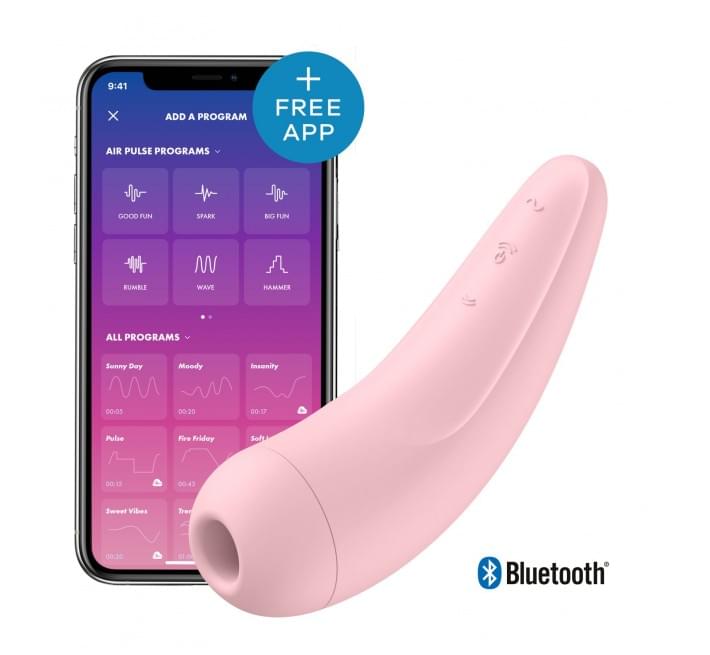 Вакуумный клиторальный стимулятор Satisfyer Curvy 2+ Розовый