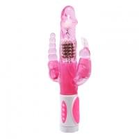 Hi-tech Вибратор LyBaile Pretty Bunny Vibrator Triple Pleasure Розовый
