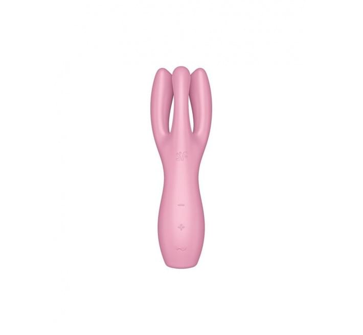 Кліторальний вібратор Satisfyer Threesome 3 Pink з трьома пальчиками
