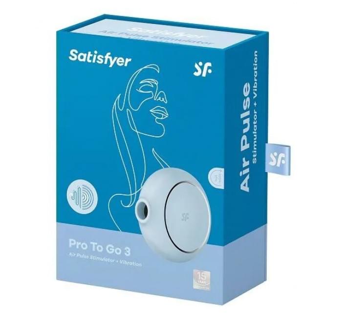 Вакуумный стимулятор Satisfyer Pro To Go 3 Blue