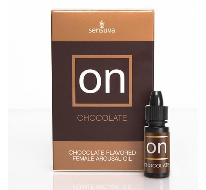 Збудливі краплі для клітора Sensuva ON Arousal Oil for Her Chocolate зі смаком шоколаду 5 мл