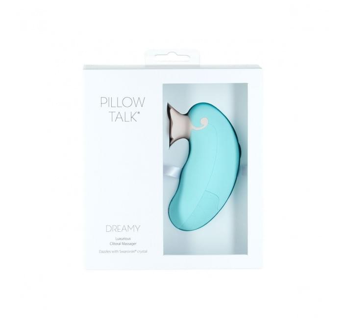 Розкішний вакуумний кліторальний стимулятор Pillow Talk Dreamy Бірюзовий із кристалом Swarovski