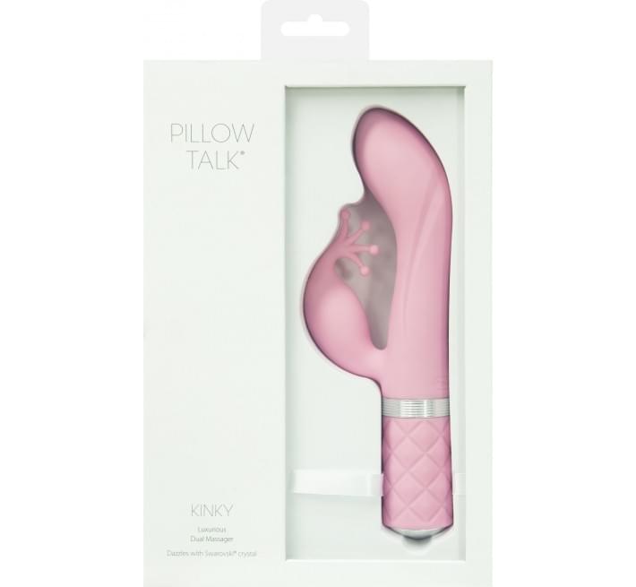 Роскошный вибратор-кролик Pillow Talk Kinky Розовый