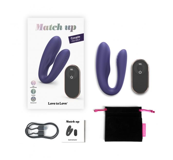 Вибратор для пар с пультом ДУ Love To Love MATCH UP - MIDNIGHT INDIGO