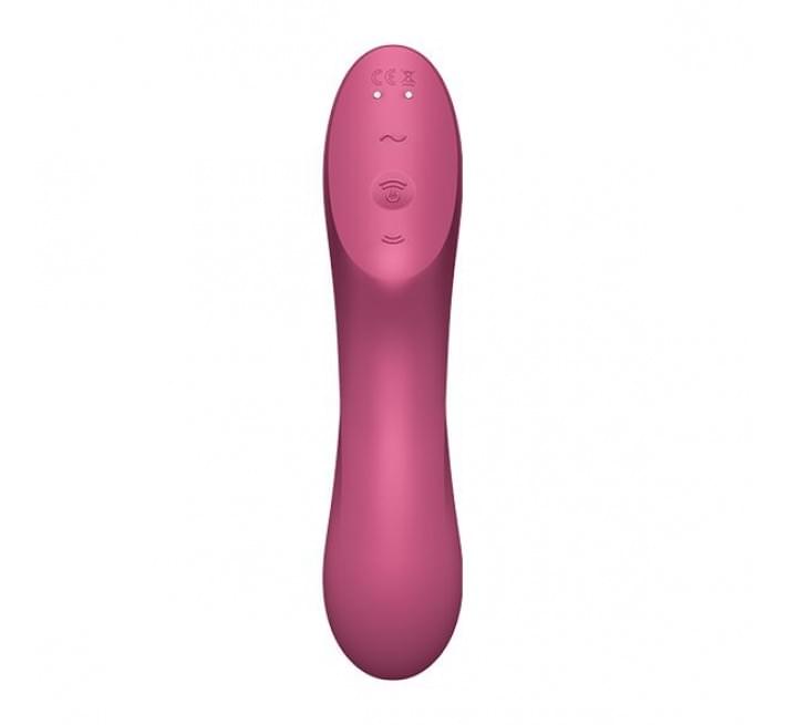 Вакуумний стимулятор із вібрацією Satisfyer Curvy Trinity 3 Red