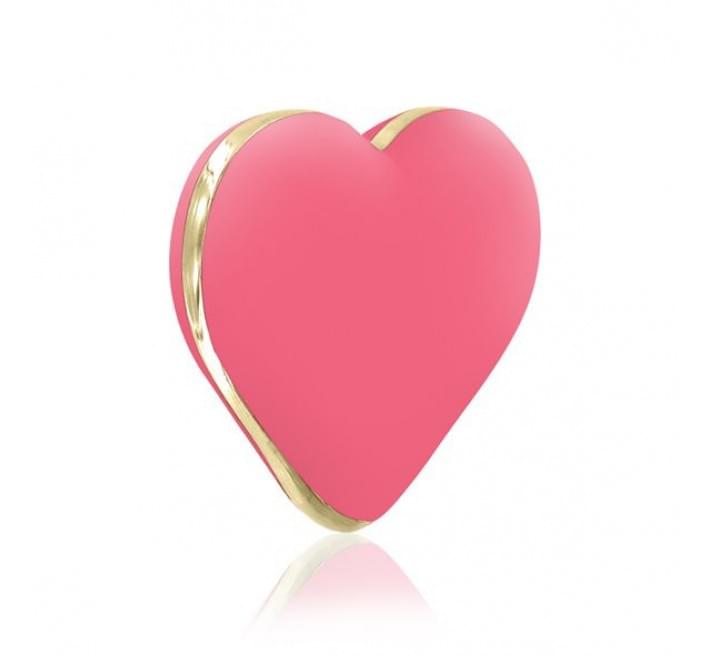 Вибратор-сердечко Rianne S: Heart Vibe Кораловый, 10 режимов работы