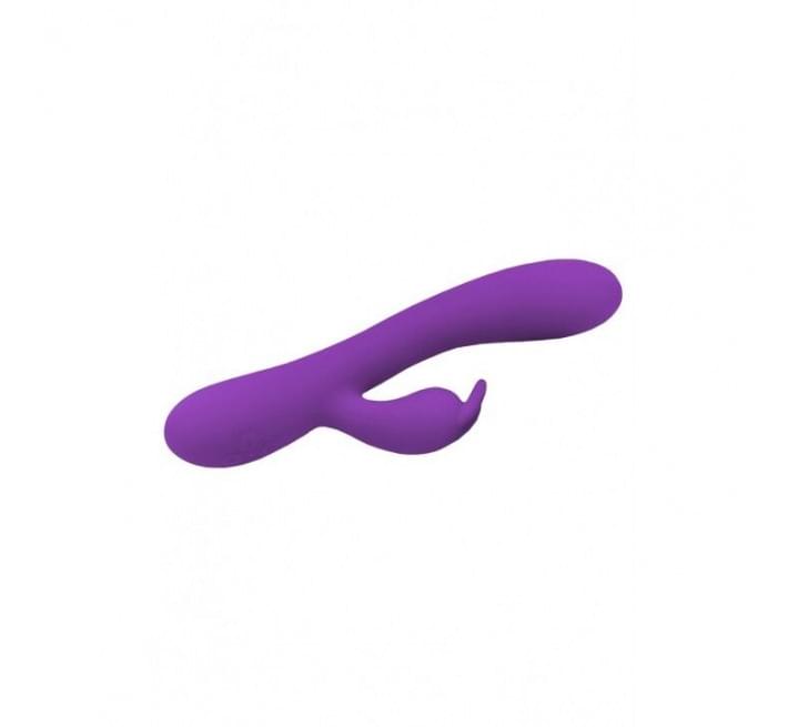 Вібратор-кролик Wooomy Gili-Gili Vibrator with Heat Purple, відросток з вушками, підігрів до 40°С