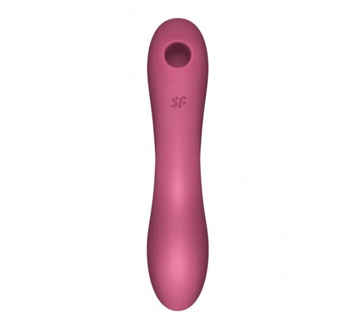 Вакуумный стимулятор с вибрацией Satisfyer Curvy Trinity 3 Red