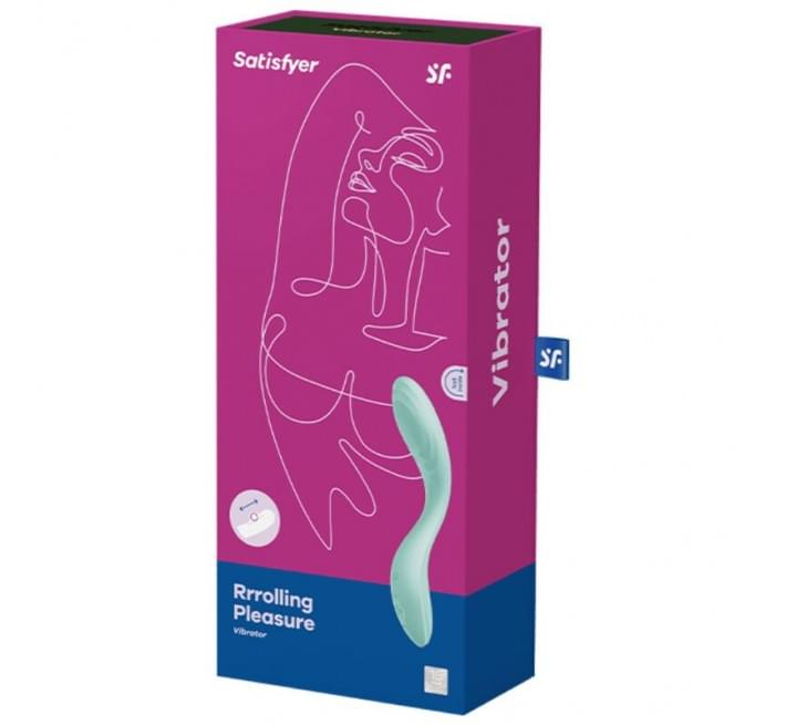 Вібратор із перлинною стимуляцією точки G Satisfyer Rrrolling Pleasure Mint