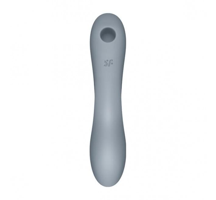 Вакуумный стимулятор с вибрацией Satisfyer Curvy Trinity 3 BlueGrey