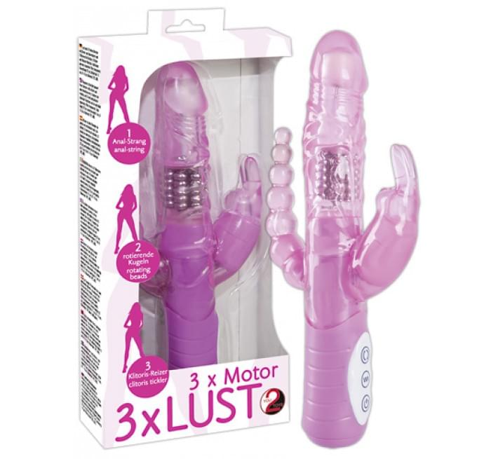 Вибратор You2Toys 3 x Lust Perlenvibe Фиолетовый