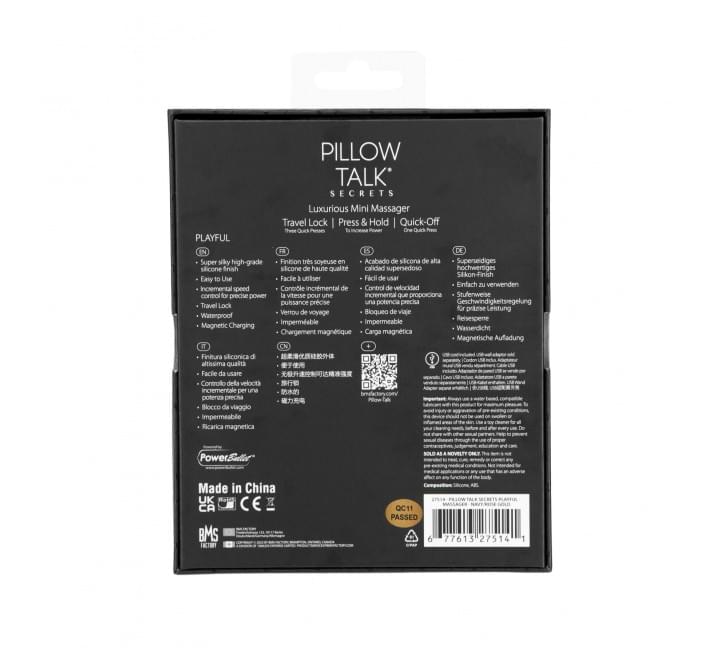 Кліторальний вібратор Pillow Talk Secrets - Playful - Clitoral Vibrator, гнучкі "вушка"