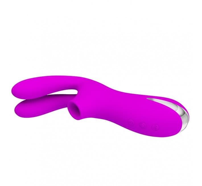 Вібратор Pretty Love Ralap Vibrator + Suction Фіолетовий