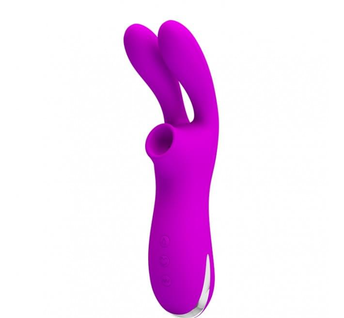 Вибратор Pretty Love Ralap Vibrator + Suction Фиолетовый