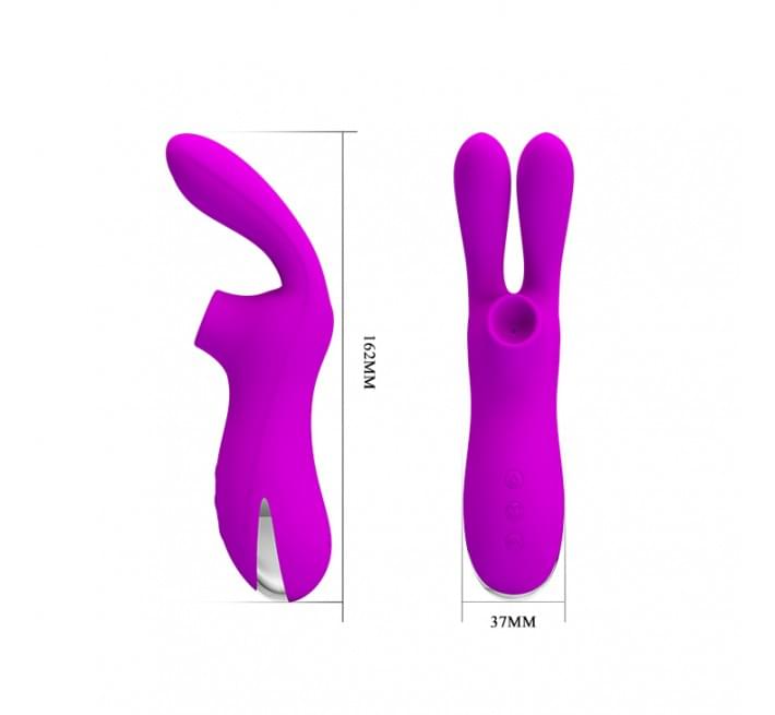 Вибратор Pretty Love Ralap Vibrator + Suction Фиолетовый