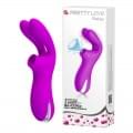 Вібратор Pretty Love Ralap Vibrator + Suction Фіолетовий