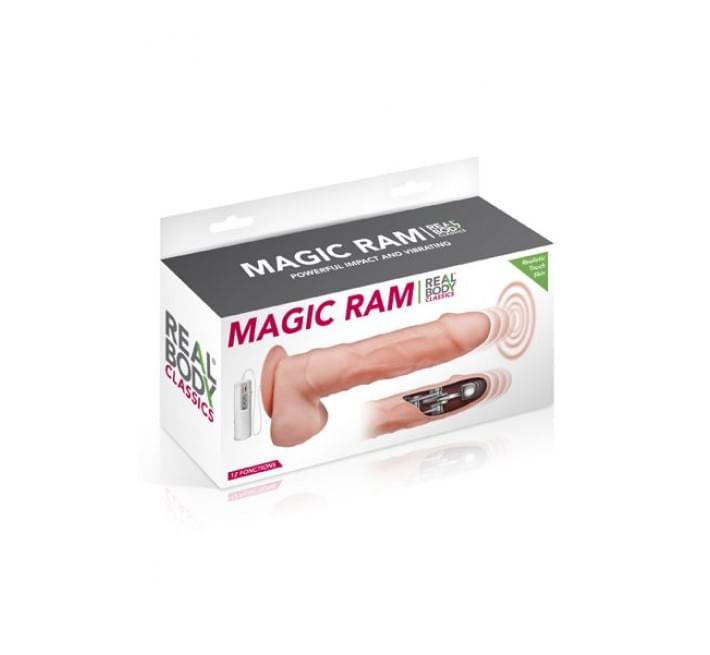 Подвижный фаллоимитатор с вибрацией Real Body Magic Ram