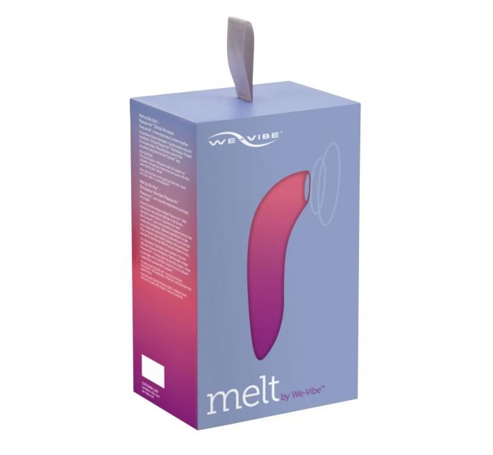 Вакуумный смарт-стимулятор для пар Melt by We-Vibe Coral удобно сочетать с проницаемым сексом