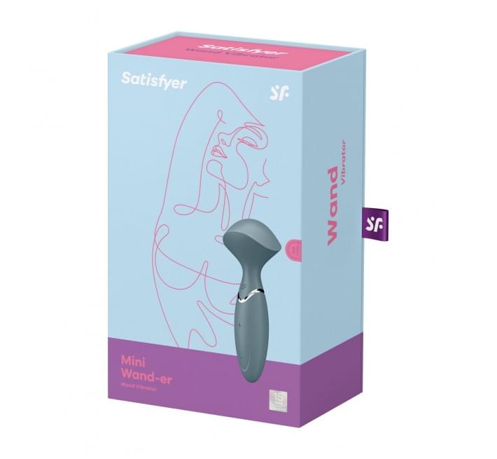 Вібромасажер Satisfyer Mini Wand-er Grey