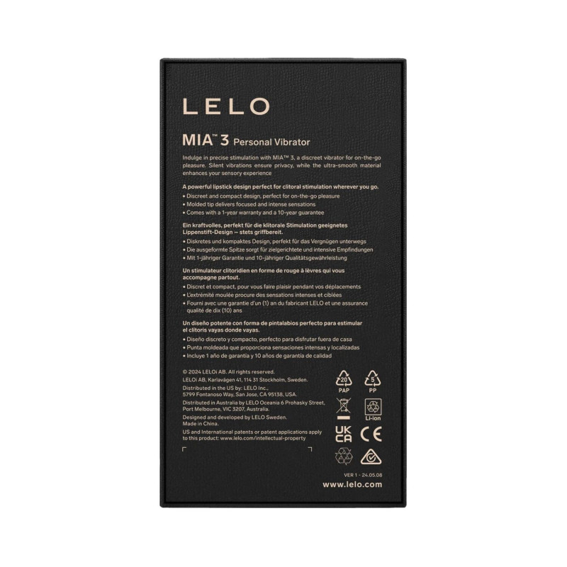 Шикарна віброкуля LELO Mia 3 Deep Rose