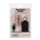 Виброшар PowerBullet First-Class Bullet 2.5″ с Key Chain Pouch, Rose Gold, 9 режимов вибрации