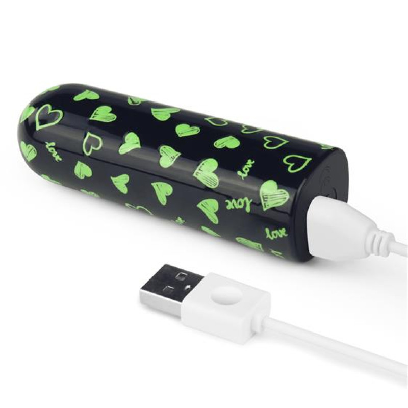 Віброкуля LoveToy Rechargeable GlowLoveToyinLoveToytheLoveToydark Heart Massager