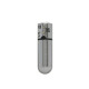 Виброшар PowerBullet First-Class Bullet 2.5″ с Key Chain Pouch, Silver, 9 режимов вибрации