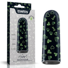 Віброкуля LoveToy Rechargeable GlowLoveToyinLoveToytheLoveToydark Heart Massager