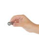 Виброшар PowerBullet First-Class Bullet 2.5″ с Key Chain Pouch, Silver, 9 режимов вибрации